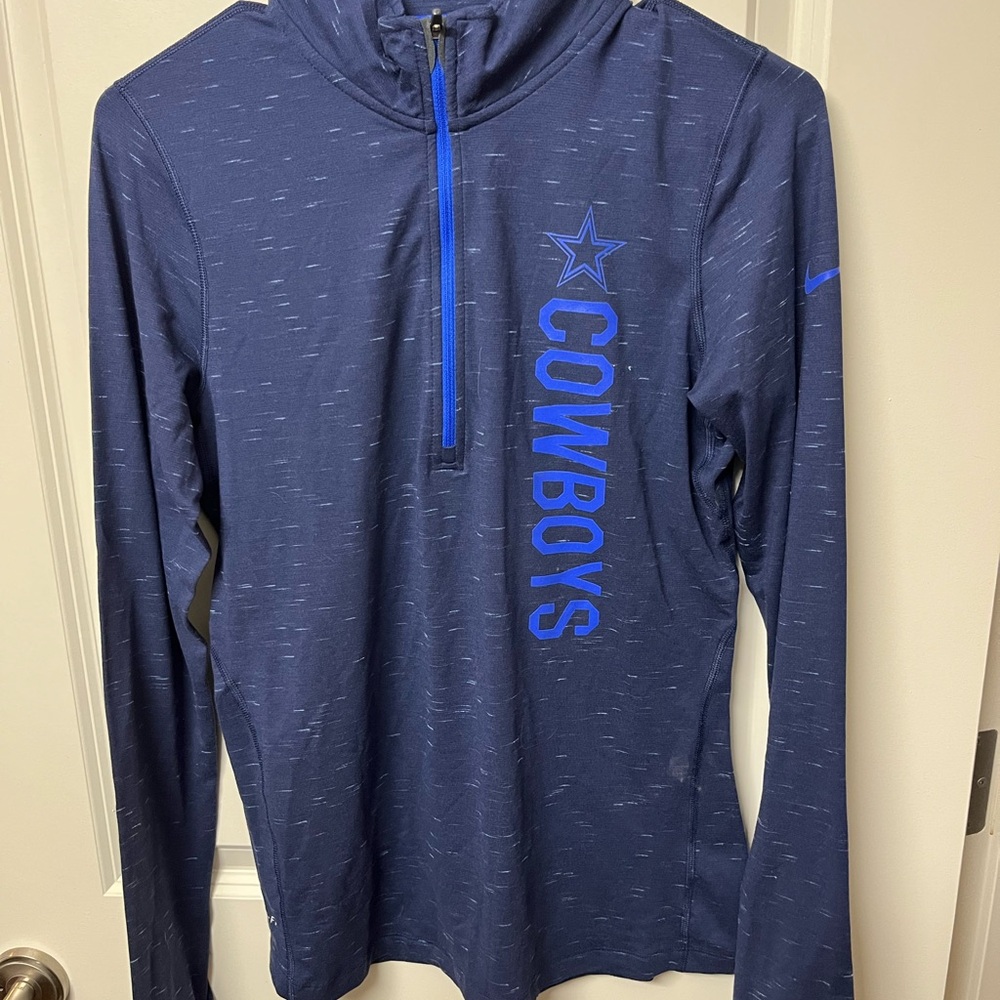 Blue Cowboys Quarter-Zip Pullover